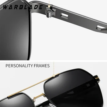 WarBLade Оптичен Марка, За Дизайн На Нови Поляризирани Слънчеви Очила Мъжки Модерни Мъжки Слънчеви Очила Пилот Слънчеви Очила Пътуване Риболов Oculos С Чанта