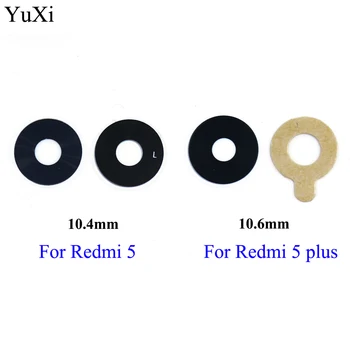 YuXi за Xiaomi Redmi 5/Redmi 5 Plus Камера Стъклен Обектив на Задната част на Задната Камера Стъклен Обектив с Лепило Смяна Ремонт, Резервни Части