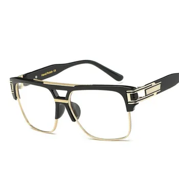 ZXTREE Маркови Модни Дизайнерски Извънгабаритни Мъжки Слънчеви Очила В Метални Рамки Квадратни Луксозни Дамски Огледални Слънчеви очила с UV400 Дограма Нюанси Y9