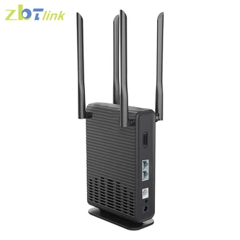Zbtlink WE2805-E 4G LTE СИМ-рутер 1200 Mbps 300 М Wi-FI WAN 2 * LAN Nano Карта Външен WiFi усилвател на сигнала 4/6 Антена с висок коефициент на усилване