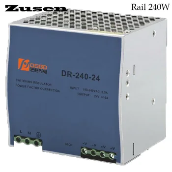Zusen DR-240W Употреба Импулсно захранване за Защита от претоварване 90 ~ 264VAC до 20A 12 15 ЗА 24-48 vdc