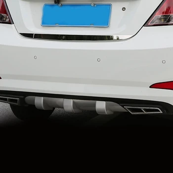 Автомобилна Задната част на Капака на Багажника, малка перука на темето на задната врата, Подходящ За Hyundai VERNA Solaris 2010 2011 2012 2013 abs хром