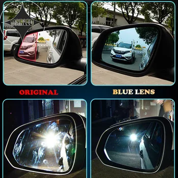 Автомобилно Огледало Странично вид Обектив за Mazda 2/3/6 Axela CX4 CX5 Синьо HD Стъкло Голям, разполагайки С Функция за Отопление и Led Индикатор