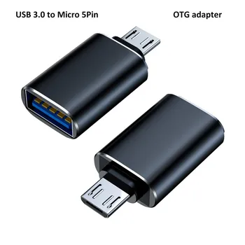 Адаптери тип с Конвертор за Прехвърляне на данни Micro USB конектор USB-C USB OTG Адаптер за Мобилен Телефон, преносим компютър, USB-A Адаптер