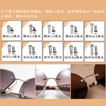 Аксесоари за очила винтове силиконови носа облицовка резервни части за очила малка отвертка средства за ремонт на малки пинцети