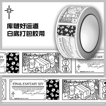 Аниме е Final Fantasy XIV FF14 Moogle Карикатура Маскирующая тиксо Cosplay Хартиена Опаковка Стикер САМ Декор Подарък
