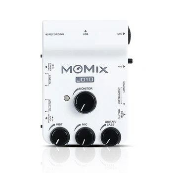 Аудиоинтерфейс JOYO MOMIX OTG за преносим записи на живо с подкрепата на микрофон/китара /бас /клавиатура /Електронен барабан