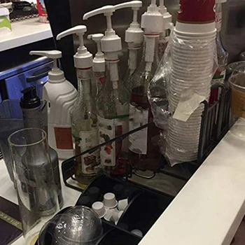 Багажник За Изложбата Стоки На Тел Бутилки Рафтове За Съхранение На Сироп Monin Рафтове За Съхранение На Кафе Многофункционален Рафтове За Съхранение На Чаша Чай С Мляко Дисплей