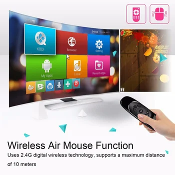 Безжична Клавиатура C120 2.4 с дистанционно управление Air Mouse за KODI Android Mini TV Box