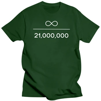 Безкрайност, Се Раздели На 21 Милиона Тениска За Мъже Биткойн Майнеры Криптовалюты Мем Camisetas Модна Тениска На Меките Свободни Тениски Мъжки