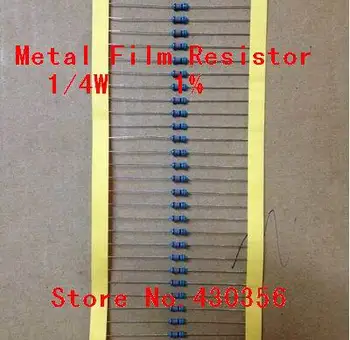 Безплатна доставка, 100 бр./лот 0,25 W Метален Филмът резистор +-1% 470R 1/4 W