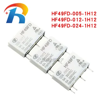 Безплатна доставка на 10 бр./лот Реле HF49FD-005-1H12 HF49FD-012-1H12 HF49FD-024-1H12 4PIN 5A 5VDC 12VDC 24VDC