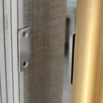 Безударная ультратонкая невидима врата смукателна разтегателна вратата магнетизъм шкафа силни затваряне на магнитен автоматично заключване на вратите се затвори d