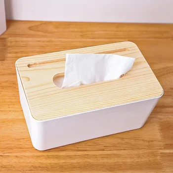 Битови Дървени Кутии За Салфетки Ежедневно Организация Кухня Хартиена Кутия За Салфетки Прости Полезни Аксесоари За Организиране На Вашия Съхранение
