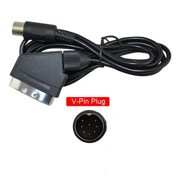 Версия PAL V-пинов и C-ПИНОВ конектор за ЕС Scart Аудио Видео Кабел за SEGA MEGA Drive M-D и Genesis 1