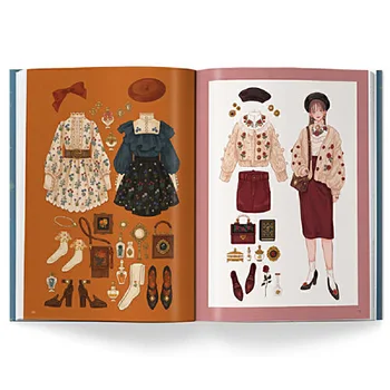 Винтажное рокля Музей Фентъзи Японски илюстратор Fouatons Работи Над Модел на дрехи, Модел, Дизайн, Колекция от произведения на изкуството, Книга