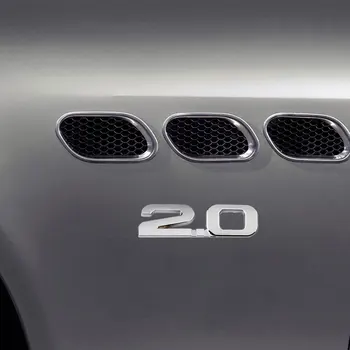 ГОРЕЩА 1 бр. Автомобили Стикер 3D ABS 2,0 3,0 Емблемата на модела стил Стикер Иконата на Етикети за Renault, Toyota, Bmw, Ford Focus 2 Автомобилна Стикер Забавно