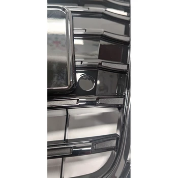 Гланцирана Черна Радиаторна Решетка Броня Предна Броня на Автомобила Окото на предния Капак и Предната Централна Средна Решетка С Отвор ACC за Audi A3/S3-2016