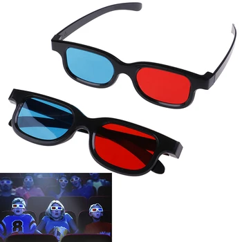 Горещи продажба на Универсални червено-синьо-3d очила за насипни анаглифной киноигры