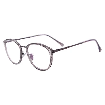 Дамски Метални Пластмасови Модни Очила, Кръгли Vintage Слънчеви Очила, Рамки За Рецепта Лещи, Късогледство, Прогресивно Четене