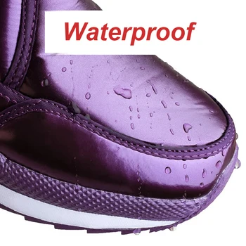 Дамски обувки; зимни зимни обувки 2022 г.; водоустойчив нескользящая дамски зимни обувки на дебелите меху; висококачествени топли обувки