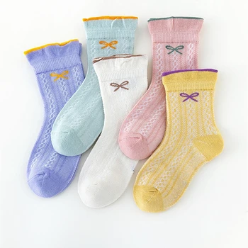 Детски Чорапи от Комари С Лък, Чорапи За Момичета, Новите Детски Чорапи