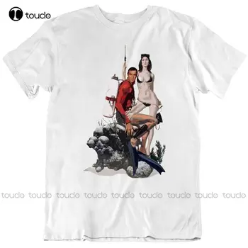 Джеймс Бонд Тандерболл Филм Фанатская Тениска Бели Тениски За Мъже На Поръчка Aldult Тийнейджърката Унисекс Тениска С Дигитален Печат Xs-5Xl Подарък