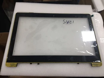 За Asus S451 S451L S451LA Сензорен Екран Дигитайзер Панел Стъкло с рамка LCD сензорен панел