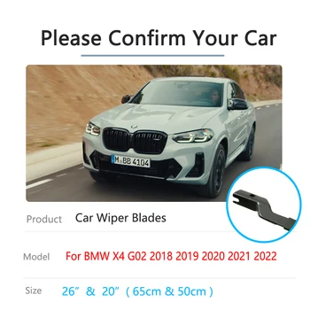 За BMW X4 G02 2018 2019 2020 2021 2022 Предната без рамки Четки Чистачки на Предното Стъкло, 26 