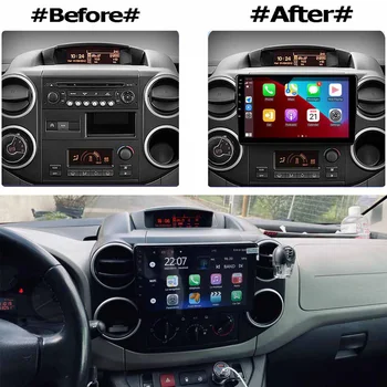 За Citroen Berlingo 2 B9 Peugeot Partner 2008-2018 2 Din Android 4G Carplay WIFI GPS Навигация Авто Мултимедиен Плейър Главното устройство