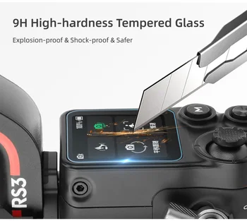 За DJI RS 3/RS 3 PRO Закалена филм Аксесоари Защита сензорен екран HD Филм Срещу пръстови отпечатъци 2 комплекта