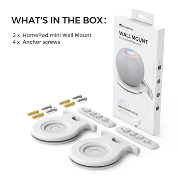 За HomePod Mini Специални скоби е Подходящ стенен специална скоба Apple speaker монтиране на стена за съхранение на основание скоба за HomePod Mini