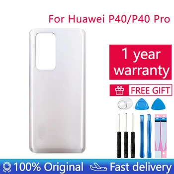 За Huawei P40/P40 Pro Задната Част Батерия Се Стъкло На Задния Капак + Рамката На Обектива На Камерата От Задната Врата На Корпуса Калъф Дубликат Част На Безплатни Инструменти