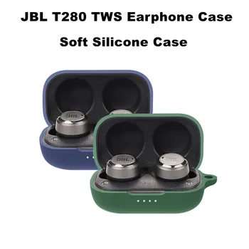 За JBL T280TWS T280 Безжични Bluetooth Слушалки, Защитно покритие Лесен за Носене Удароустойчив Водоустойчив Мек Силиконов Калъф