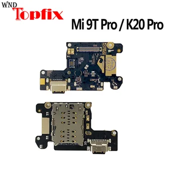 За Mi 9T Pro Порт за Зареждане на Печатна платка USB докинг станция за Зареждане Конектор с Микрофон Гъвкав Кабел За Xiaomi Redmi K20 Pro