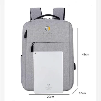 За SMART Fortwo Forfour 453 451 450 Автомобилни Многофункционални чанти за Бизнес Раница За Лаптоп USB Зареждане Чанта