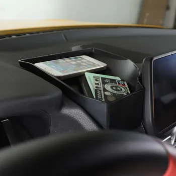 За Toyota GR Supra MK5 A90 2019-2022 ABS Черна Кутия За Съхранение на Арматурното Табло на Автомобила, Многофункционална Тава За телефонни Аксесоари за Кола