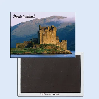 Замък Айлийн Донан, в близост до Дорни, Шотландия, Магнитни стикери за хладилник, туристически сувенири, малки подаръци, 24750
