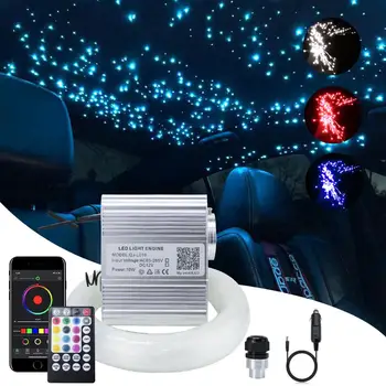 Звездната Светлина на Покрива на автомобила 10 W, Блестящо RGBW, оптичен лампа, Управление на Музика, led комплект междузвездни таван тела с ПРИЛОЖЕНИЕ Bluetooth