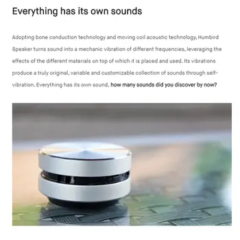 Звукова Кутия Костната Проводимост Звукова Кутия Стерео Безжичен Звук DuraMobi Box Творчески Преносим Безжичен Високоговорител