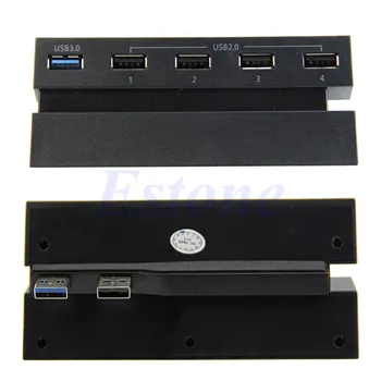 Игрова конзола Hub 4 port USB 2.0 Hub за PS4, USB 3,0 2,0 Супер Бърза Скорост на Трансфер на Данни Hub Сплитер Адаптер за Разширяване