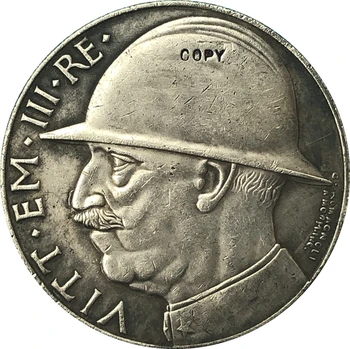 Италия 1928 20 Лири копирни монети 35,5 ММ