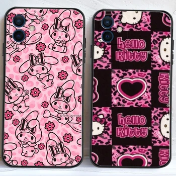 Калъфи за телефони Hello Kitty Kuromi за iPhone 11 12 Pro MAX 6S 7 8 Plus XS MAX 12 13 Mini X XR SE 2020 Мек Калъф от TPU Funda на Корпуса