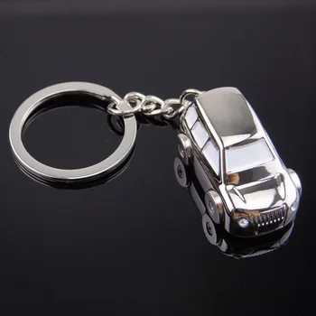 Класически Мъжки 3D Джип Модел Кола Ключодържател Метален Ключодържател Модерен Автомобил Висулка Аксесоари за Автомобил Прекрасен Ключодържател Пътен Подарък