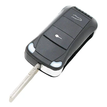 Ключодържател с дистанционно управление с 2 бутона за Porsche Cayenne uncut HU66 blade