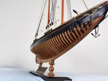 Колекция от модели дървени кораби American Cup Bluenose FULL RIB POF Sailboat 1:72 730 мм