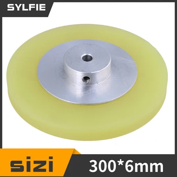 Колелото на шифратора силикон 300*6мм алуминий за измерване на сребро жълт
