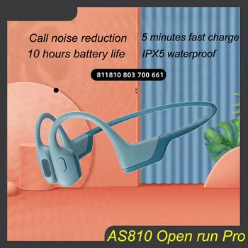 Костната Проводимост AS810 Bluetooth Слушалка OpenRun Безжична Спортна Водоустойчива Слушалки за Бягане с високо Качество на звука