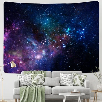 Лахасбджа Galaxy Гоблен Синьото Звездно Небе Гоблен Вселената Космически Гоблени, Стенни Кошмарен Загадъчни Звезди За Хотели
