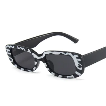 Малки Квадратни Слънчеви Очила Дамски Луксозни Маркови Дизайнерски Очила Нюанси На Модерни Слънчеви Очила, Дамски Правоъгълни Огледални Очила